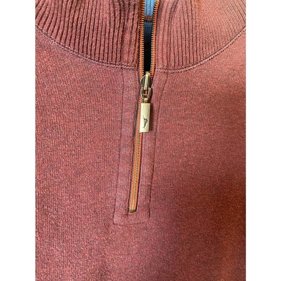Tommy Bahama Flipshot Reversible 1/4 Zip Pullover Sweater - Picture 3 of 12